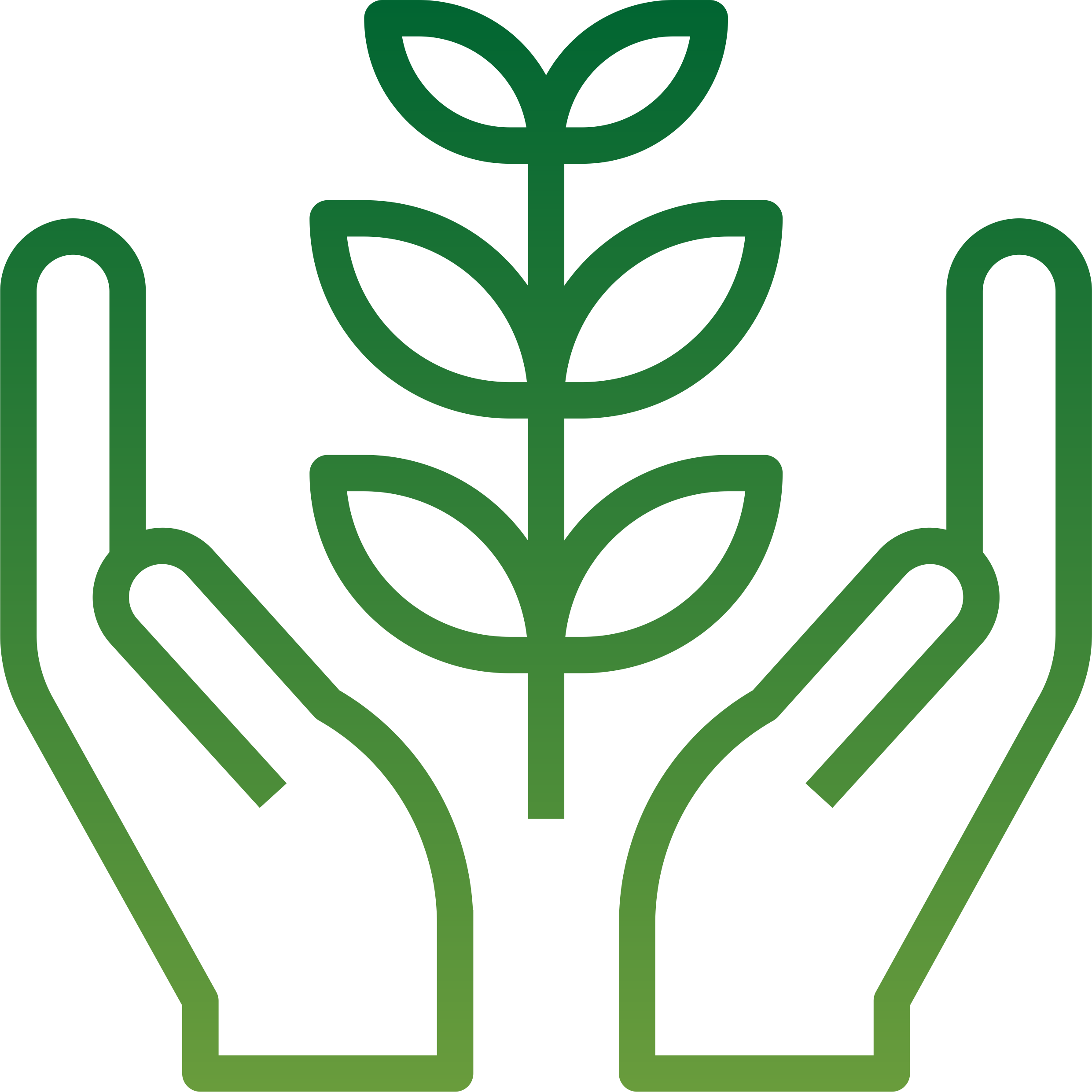hands and plant